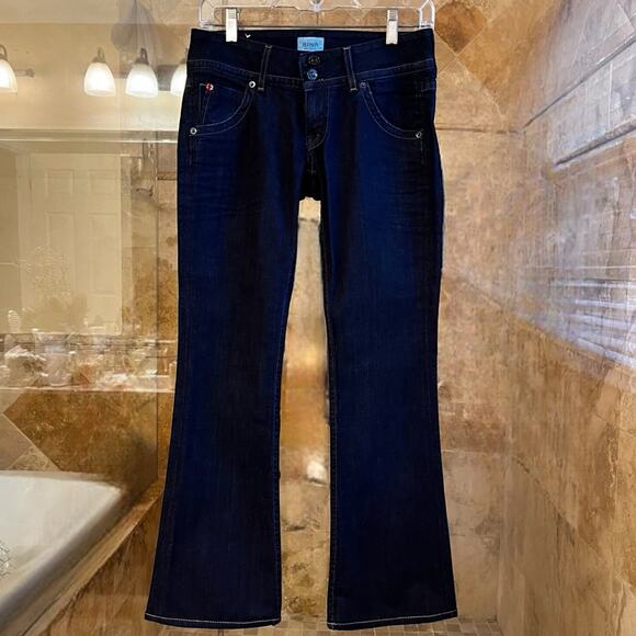 NEW Hudson Bootcut Petite Signature Midrise Dark Wash Denim Jeans Sz 26 NWT - Picture 1 of 15